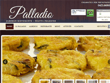 Tablet Screenshot of albergoristorantepalladio.com